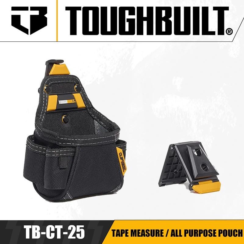 Toughbuilt TB-CT-25 เทปวัด/กระเป๋าอเนกประสงค์แบบพกพาเข็มขัดกระเป๋ากระเป๋าเครื่องมืออุปกรณ์เสริมเครื่องมือไฟฟ้า