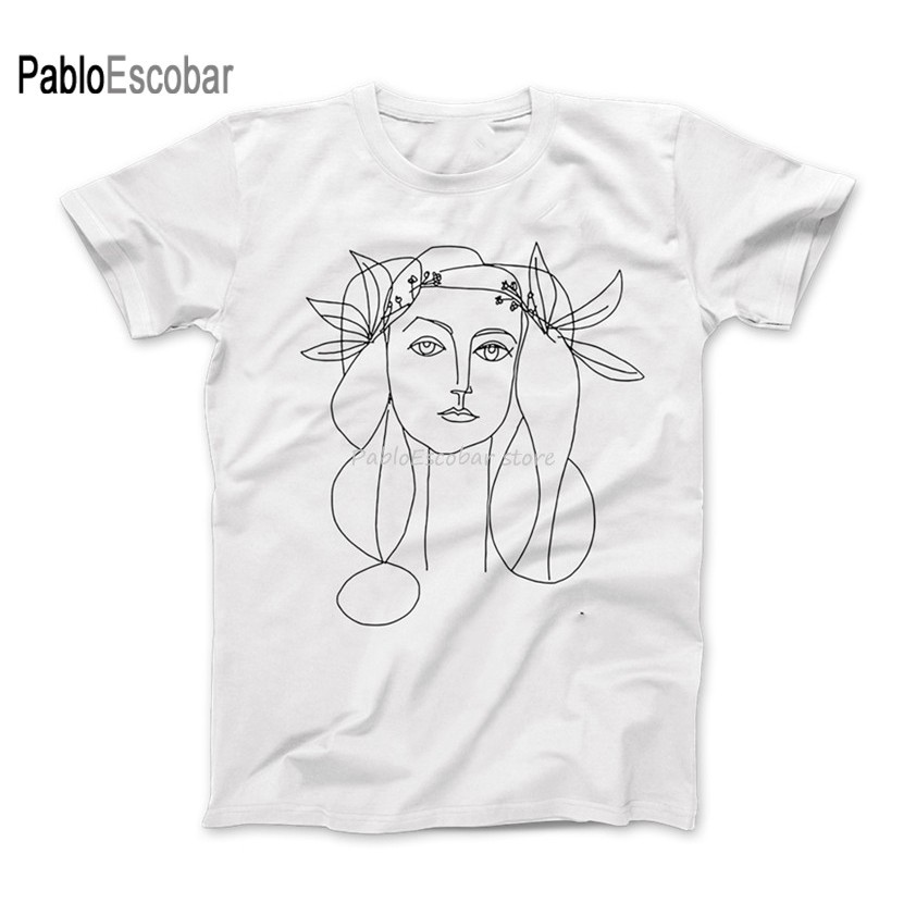 ผู้ชายฤดูร้อนเสื้อยืดแบรนด์ท็อปส์ยูโรขนาด Pablo Picasso War And Peace 1952 งานศิลปะเสื้อยืด Unisex ห