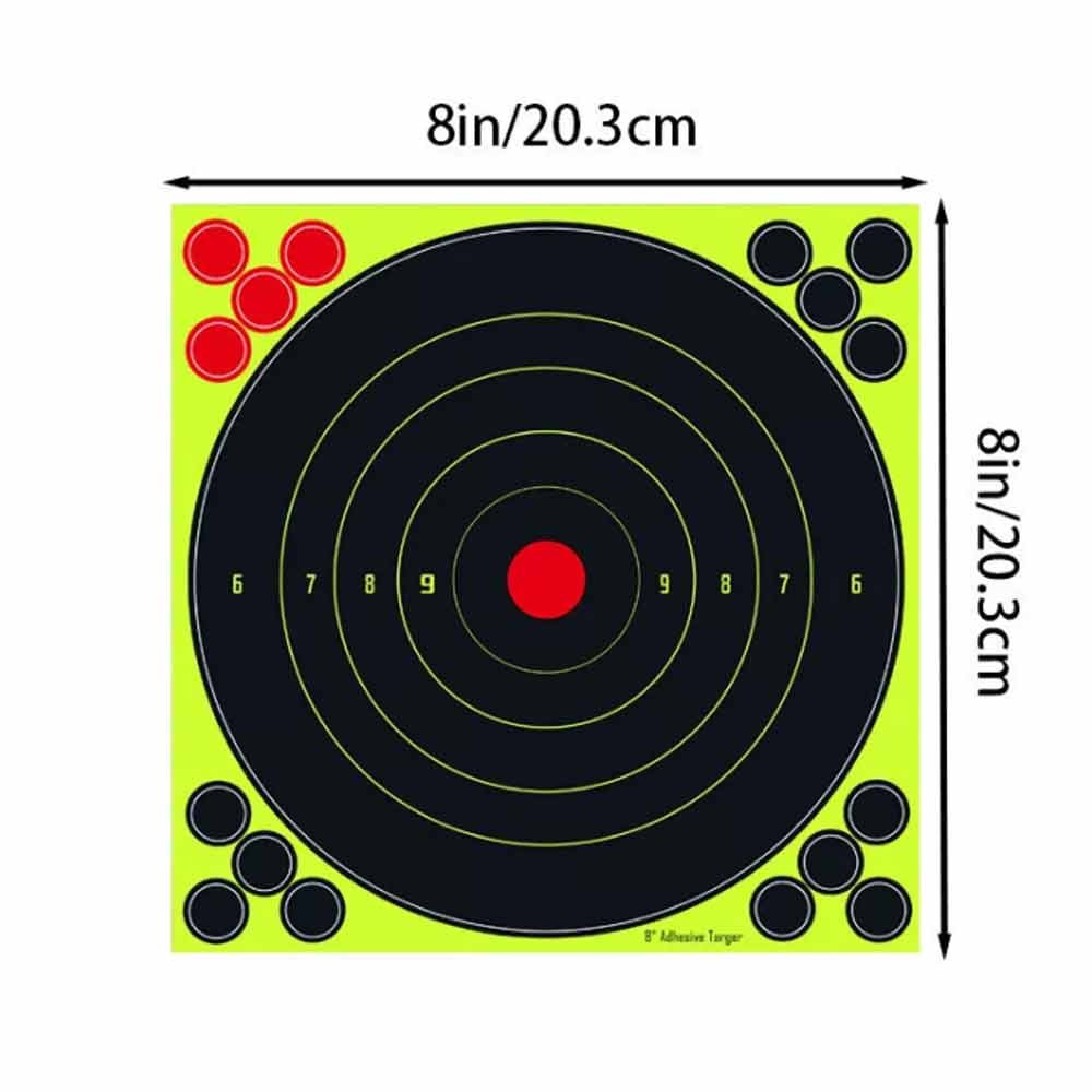 25 Splatter shot Target 8" Shoot rifle pistol reactive air targets N C 8 TYPE'B'