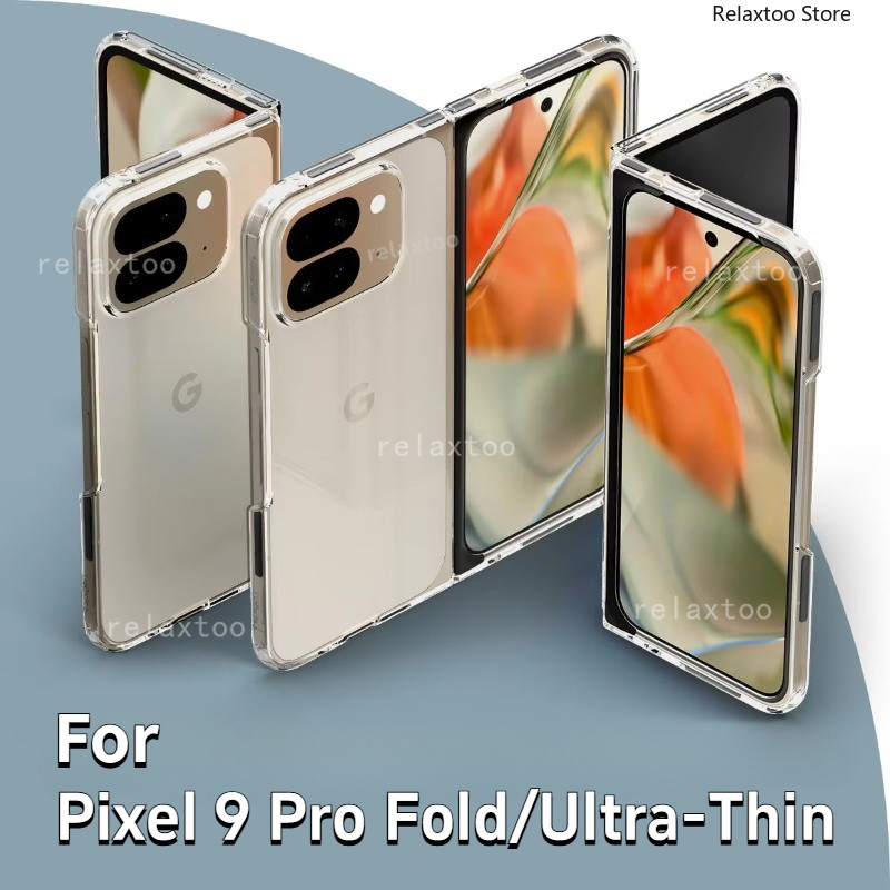 Google Pixel9ProFold Ultra-Thin Transparent Casing For Google Pixel9 Pixel 9 Pro Fold 9Pro Pixel9Pro