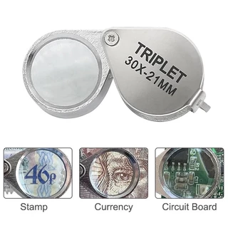 กล้องส่องพระ แว่นขยายส่องเพชร เครื่องประดับ ขนาด 30x21 mm