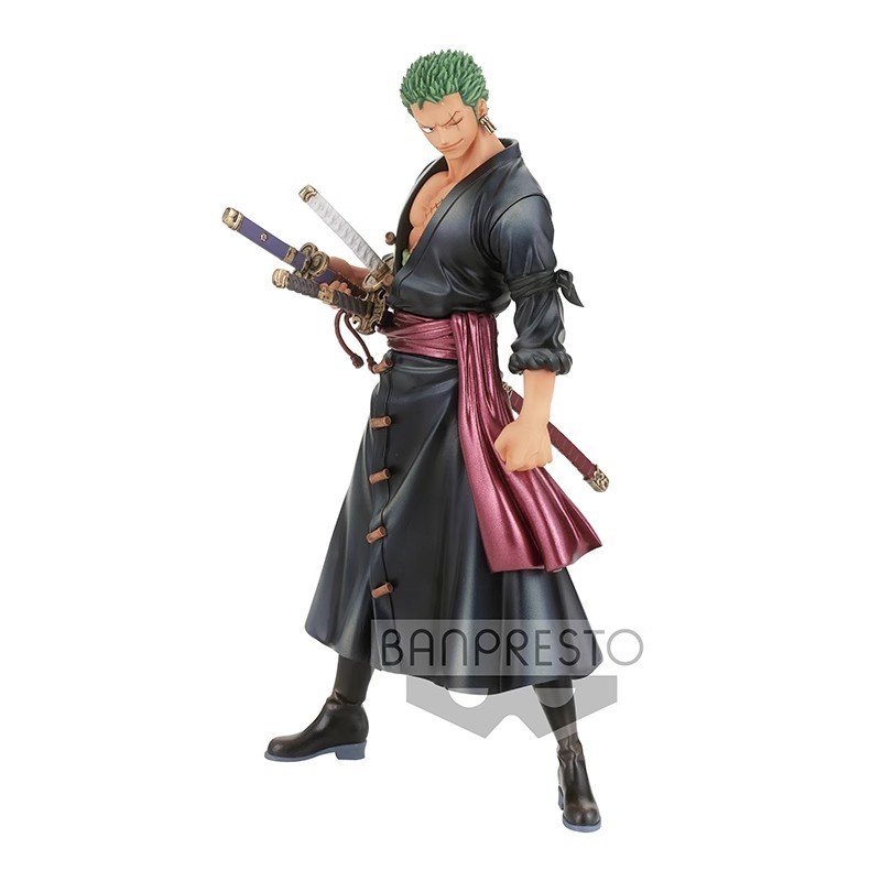 One Piece One Piece ของแท้ใหม่เอี่ยม Bandai Banpresto พร้อมสต็อก DXF Wano Country Zoro Jingpin Figur