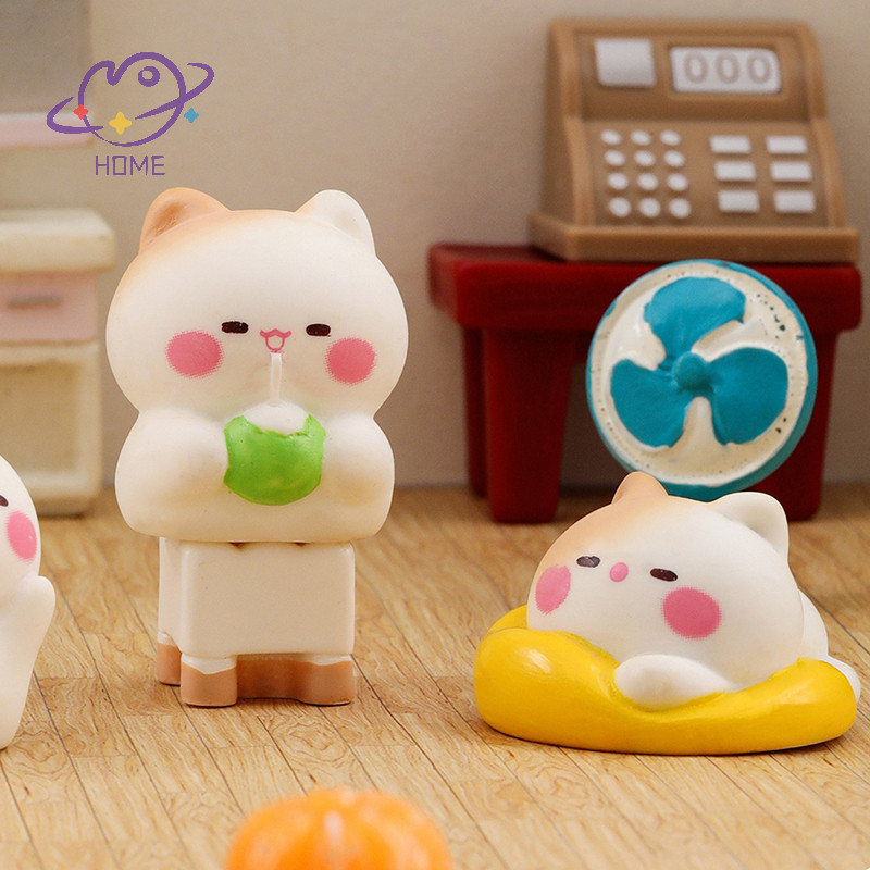[mayhome] น่ารักมินิลูกแมวหุ่นการ์ตูนแมวไมโครภูมิทัศน์เครื่องประดับรถตกแต่งภายในบ้านเดสก์ท็อปตกแต่ง {TH}