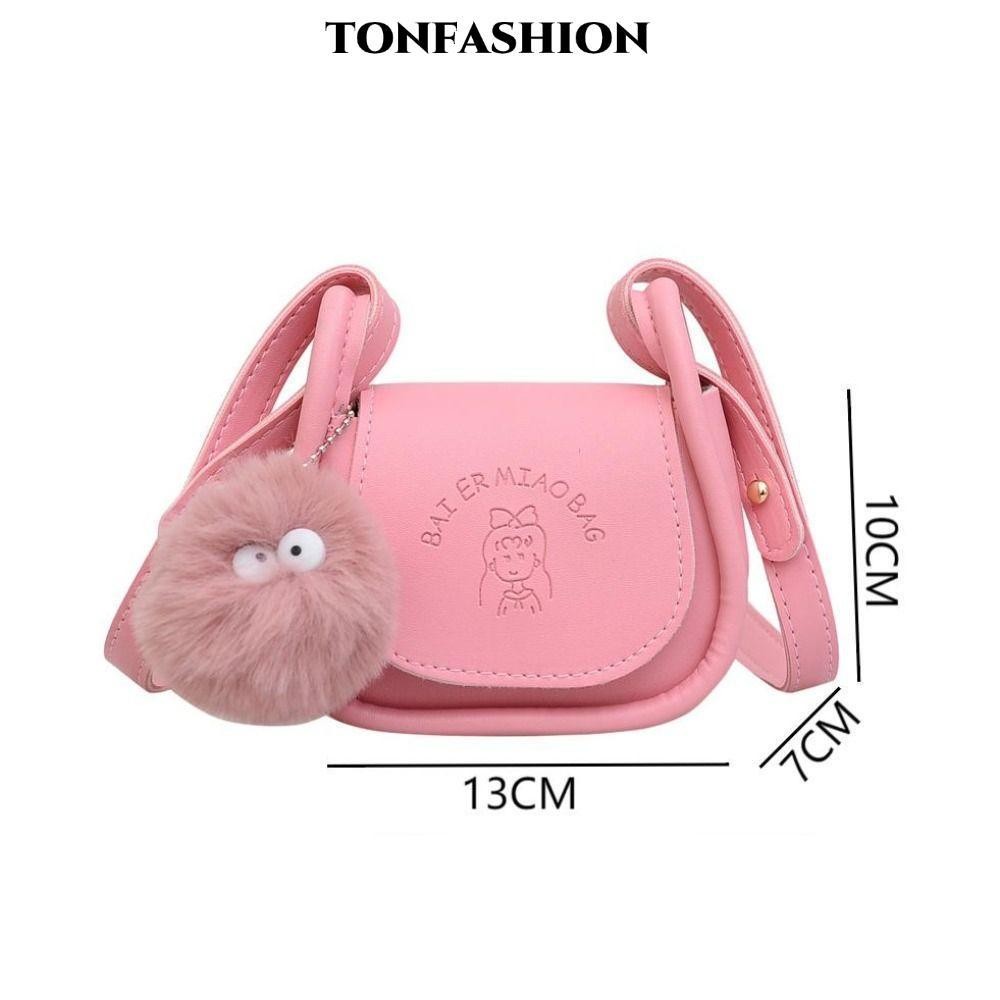 Tonfashion กระเป๋าสะพายข้าง หนัง สีพื้น กันน้ํา สําหรับผู้หญิง