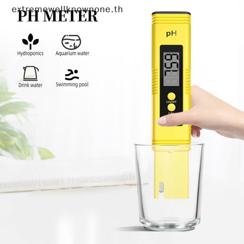 Ewth Digital PH Meter ความแม่นยําสูง LCD Aquarium Water Acid PH Tester Pool Analyzer EWTH