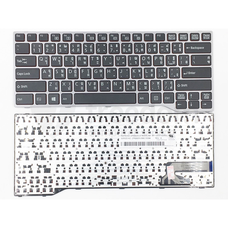 คีย์บอร์ด Fujitsu LifeBook E544 E546 E733 E734 E736 E743 E744 E746 TH-US KEYBOARD