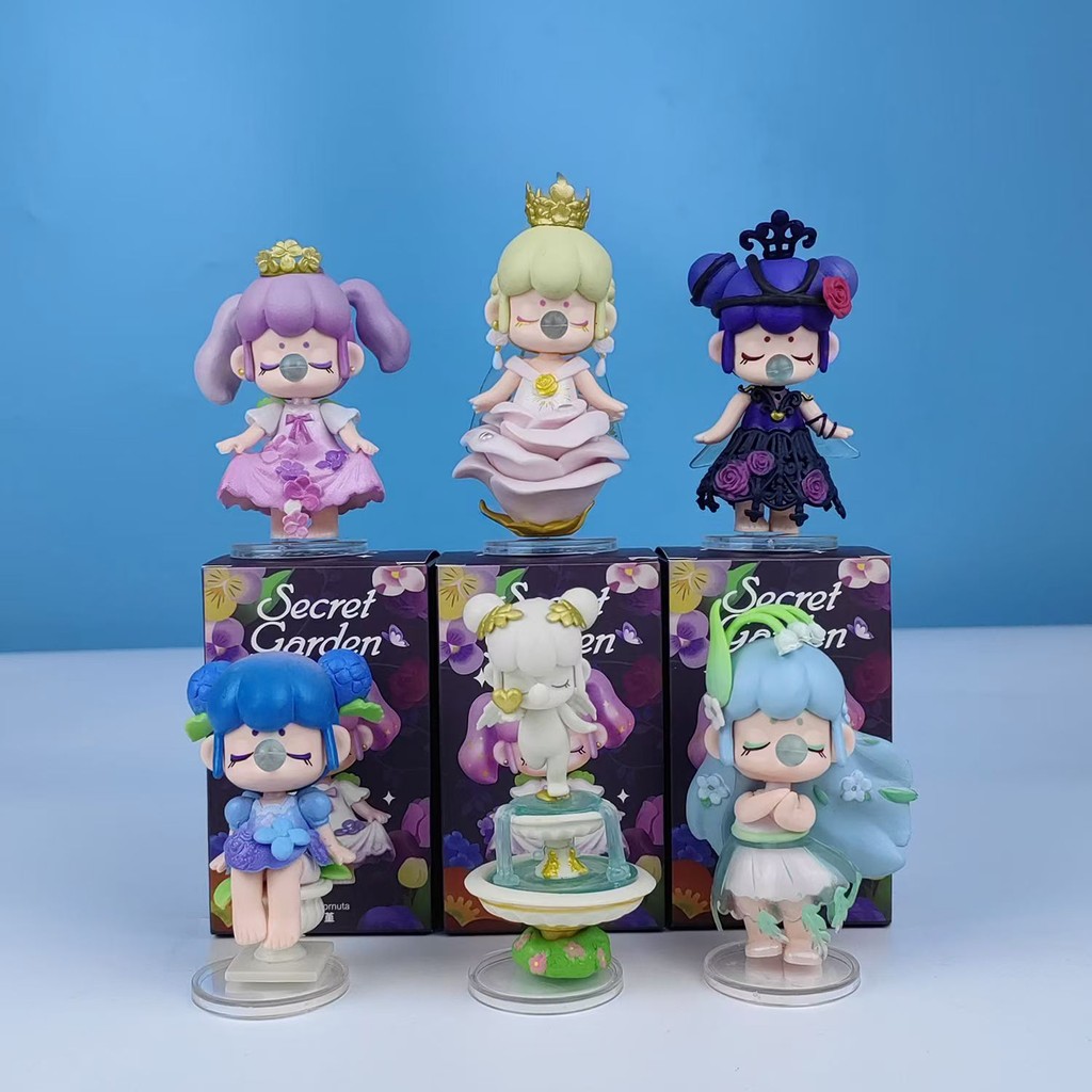 Popmart Nanci Nanci Secret Garden Series รูปอินเทรนด์เล่นของขวัญตุ๊กตาของเล่นของขวัญวันเกิดเดสก์ท็อปตกแต่ง (ครบชุด) POPMART W6CT