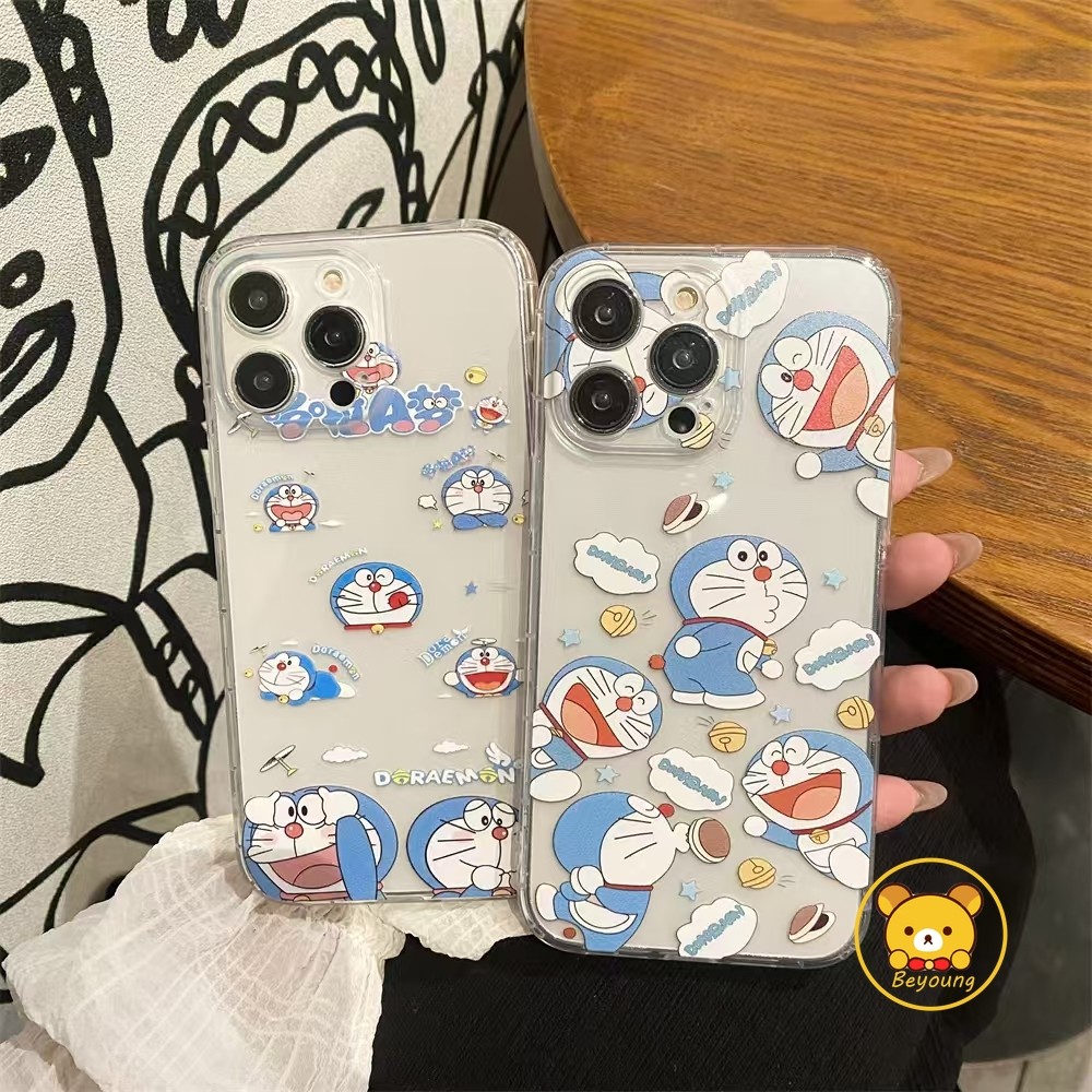 การ์ตูนน่ารักโดราเอมอนล้างเคสโทรศัพท์สําหรับVivo V29 V29E Lite V27E V27 V25 V23E V23 V21 V21s V20 T2