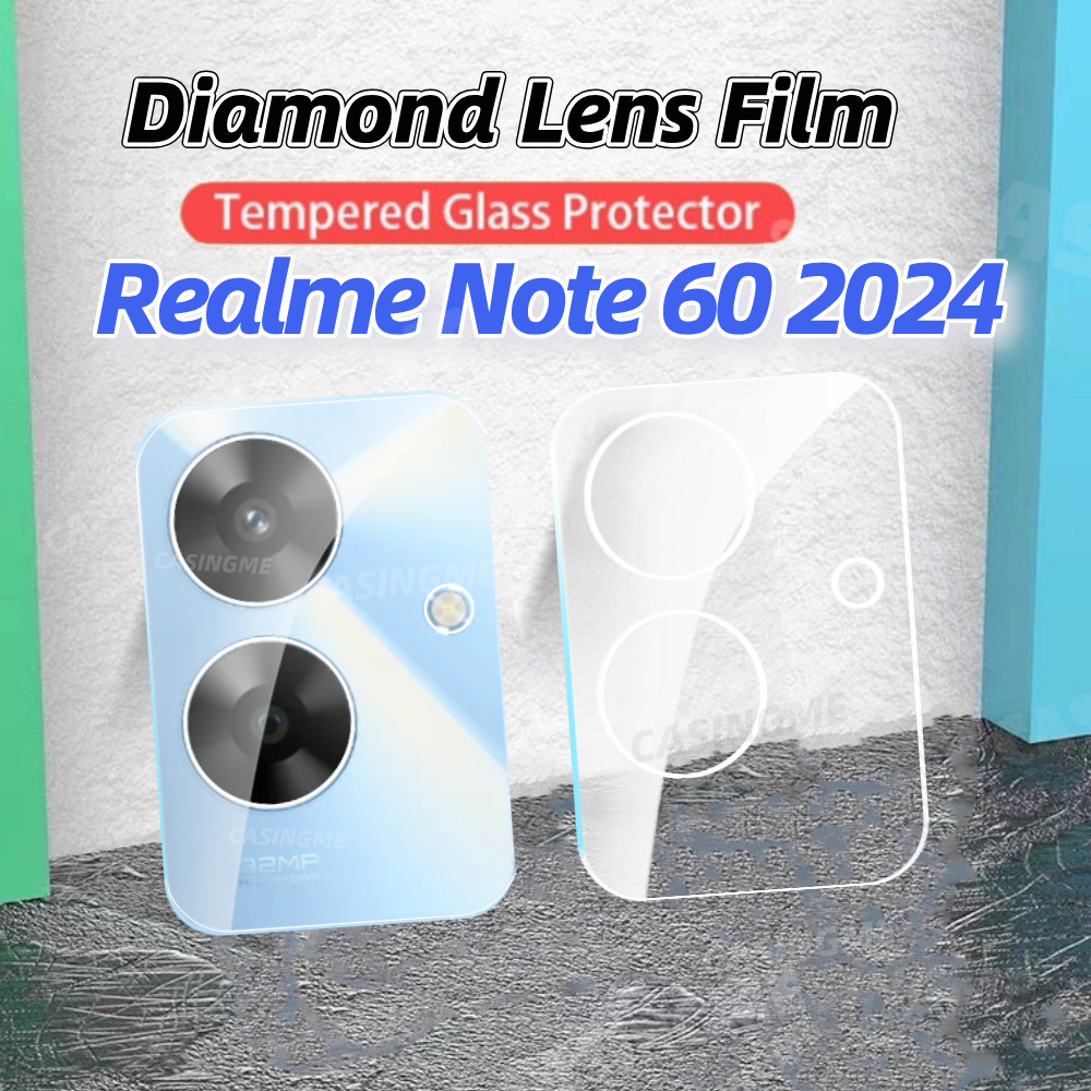 Realme Note 60 60x 2024 3Dกล้องเลนส์ProtectorสําหรับRealmeหมายเหตุ 60 Note60 60Note RealmeNote60 4G 5G 2024 Clearกระจกนิรภัยโปร่งใสกล้องด้านหลังป้องกัน