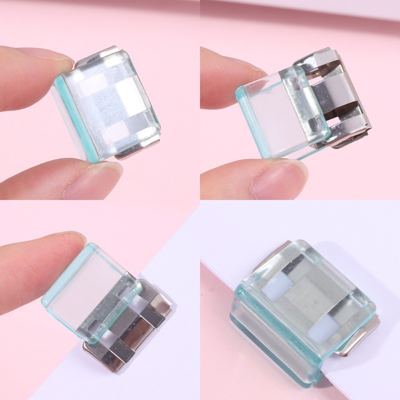 คลิปดัชนีแฟ้มพลาสติกสีสันสดใส 10 ชิ้น - คลิป Pusher Binder ที่เรียบโปร่งใส - โฟลเดอร์คัดแยกเอกสารโรงเรียนสํานักงาน