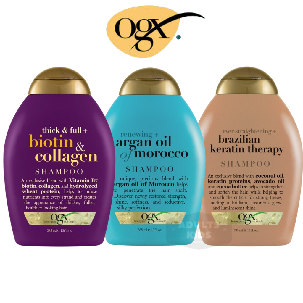 OGX โอจีเอ็กซ์ แชมพู oil ปราศจากซัลเฟต ขนาด 100 - 385 ml