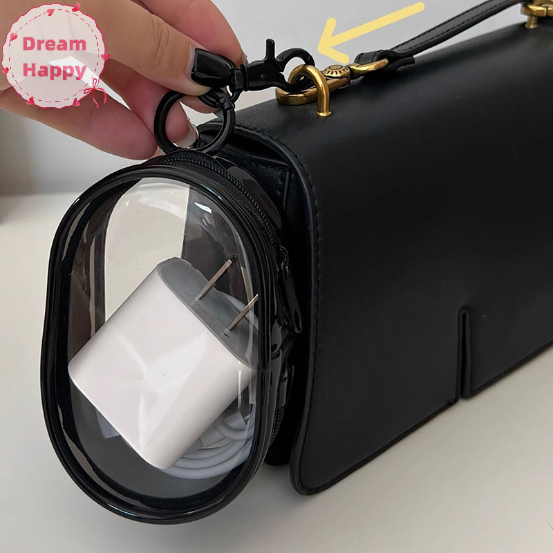 Dreamhappy 1 ชิ้นใหม่เดินทางกลางแจ้งกล่องเก็บสายเคเบิลข้อมูลแบบพกพาฝาครอบป้องกันกล่อง Organizer al ชุดหูฟังสายเคเบิลข้อมูล TH