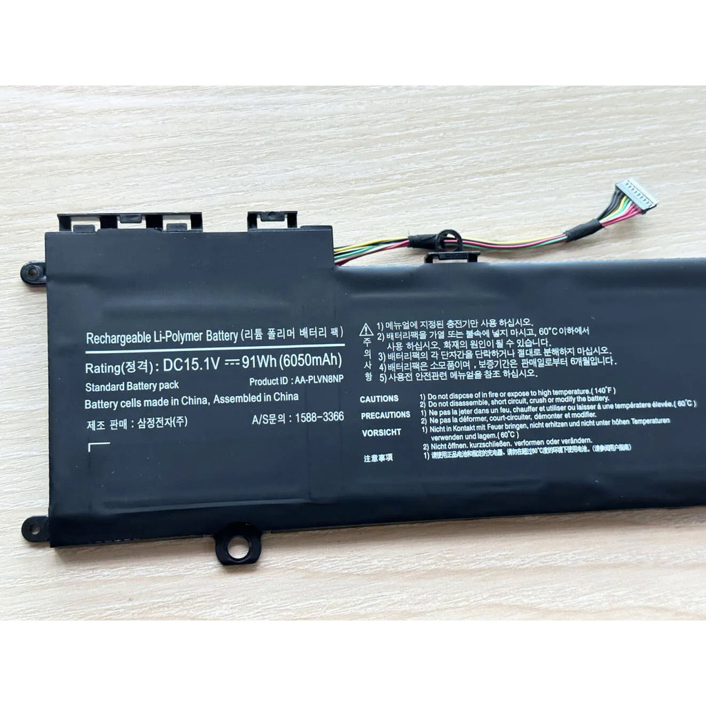 AA-PLVN8NP แบตเตอรี่แล็ปท็อป For Samsung ATIV Book 8 Touch 780Z5E 780Z5E-S01 NP780Z5E 870Z5G NP870Z5