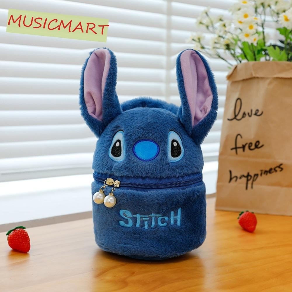 Musicmart Butterbear Zipper Furry Bag, Loopy Small Pouch Plush Capybara กระเป๋าถือ,แบบพกพา Stitch Pearl ความจุขนาดใหญ่การ์ตูนสัตว์กระเป๋าข้อมือช้อปปิ้ง