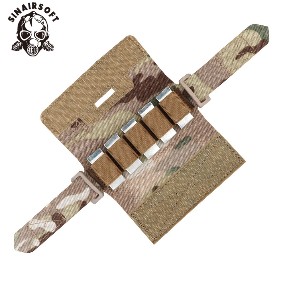 SINAIRSOFT หมวกกันน็อคยุทธวิธีด้านหลัง Counterweight กระเป๋า NVG Balancing น้ําหนักกระเป๋า W/ 5 บล็อ