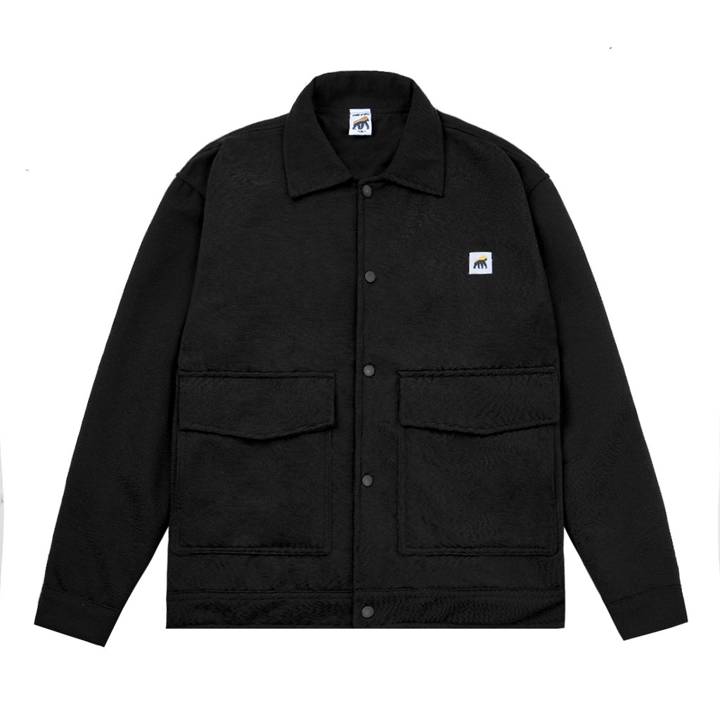 House of Smith Jacket Men - Nomadic Shacket Black - เสื้อแจ็คเก็ต