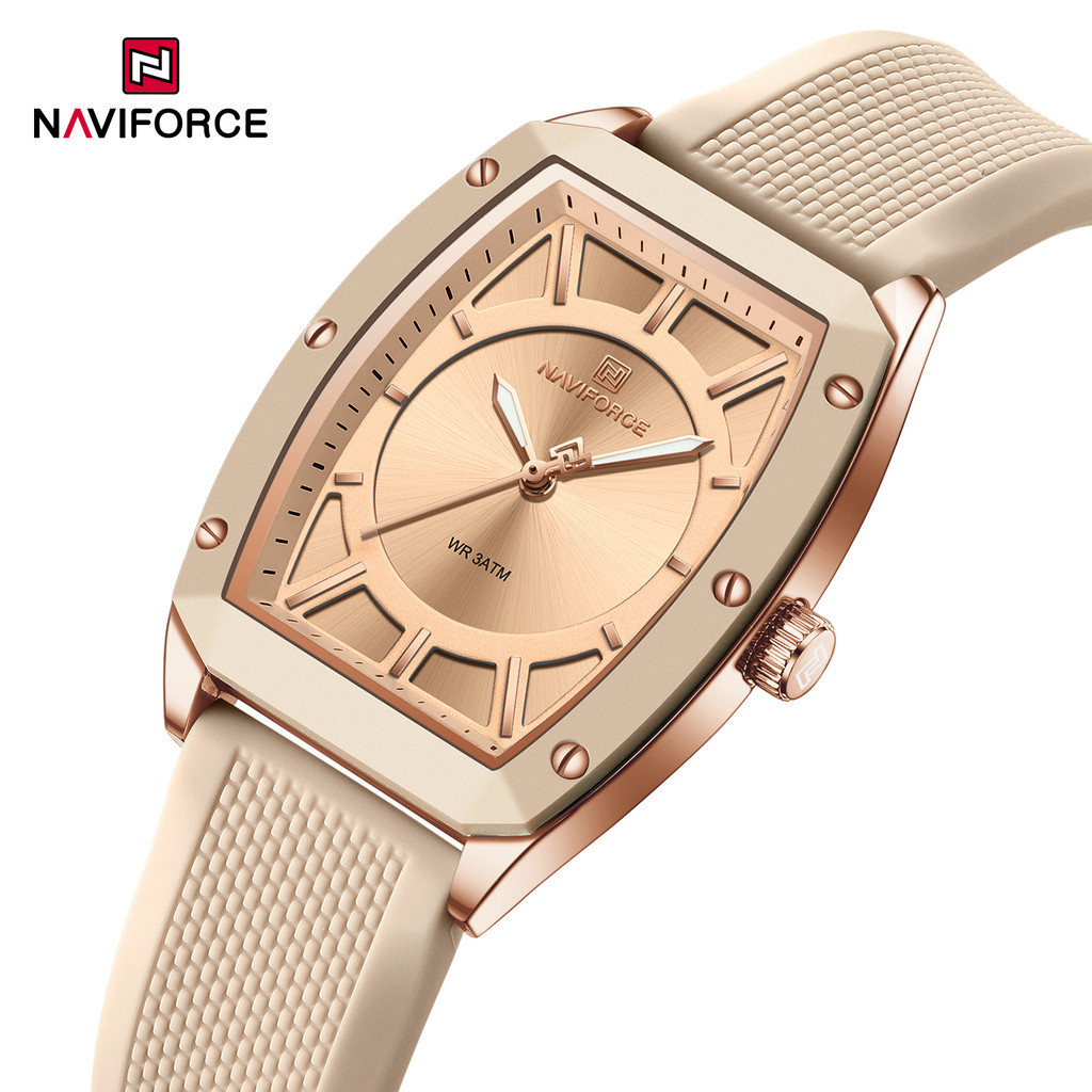 Naviforce NF5049 นาฬิกาข้อมือผู้หญิง Casual Quartz Original 5Bar กันน้ํา Square Lady
