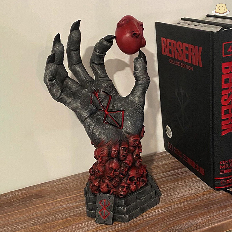 [GZ] Mad God Grim Reaper มือขวาของปีศาจของ Berserk Skull Rune ตกแต่ง Figurines เรซิ่นหัตถกรรมอุปกรณ์เสริม Fear ตกแต่งบ้าน TH