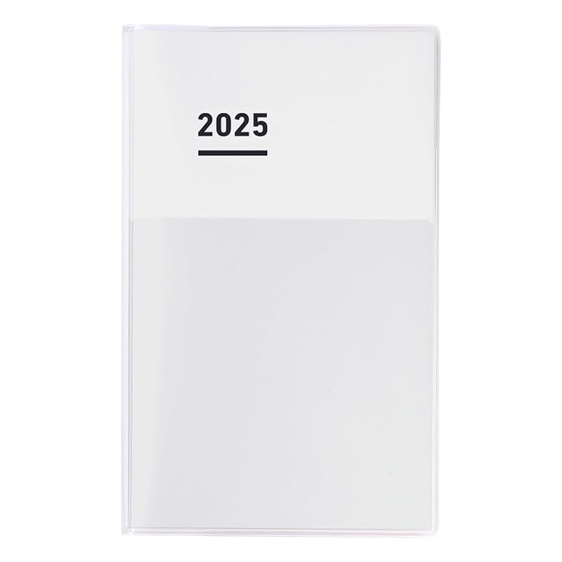 Kokuyo Jibun Techo Diary Diary 2025 รายเดือน Weekly A5 Slim White Ni-Jcd1W-25 เริ่มต้นปี 2024 Kokuyo