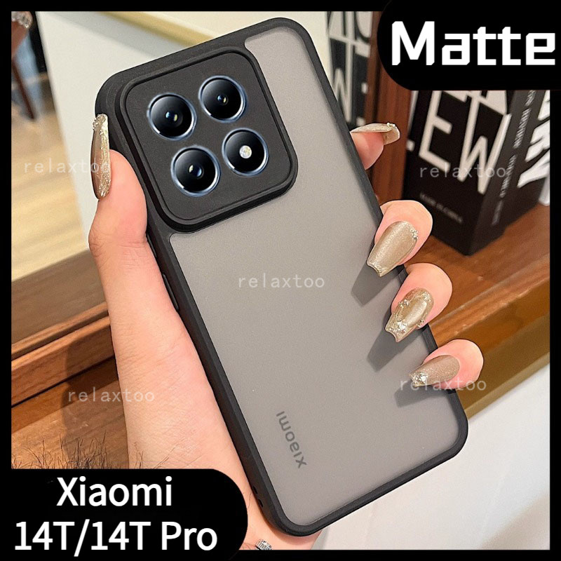 สําหรับxiaomi 14T 13T 14TPro Xiaomi14T 14 T Pro 13TPro Xiaomi14TPro 5G Matteผิวรู้สึกซิลิโคนนุ่มโปร่งใสFrostedเคสโทรศัพท์กล้องเลนส์ป้องกันกันกระแทกปกหลัง