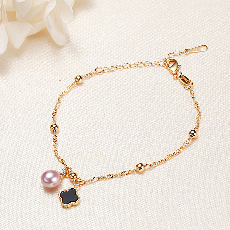 ราคาขายส่ง สร้อยข้อมือมุกน้ําจืดธรรมชาติสําหรับผู้หญิง ราคา ถูกที่สุด ดีลบีเคเค แกลเลอรีภาพที่ 7