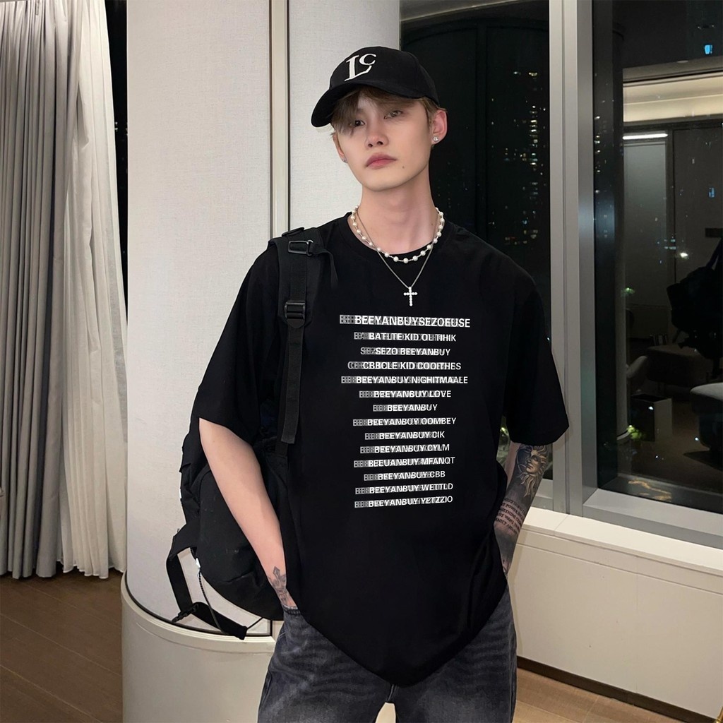 Top.basic🔥เสื้อยืดโอเวอร์ไซส์ ลาย "BEEYANBUY" ผ้าคุณภาพสูง ยืดหยุ่น ยับยากunisex จัดส่งจากประเทศไทย