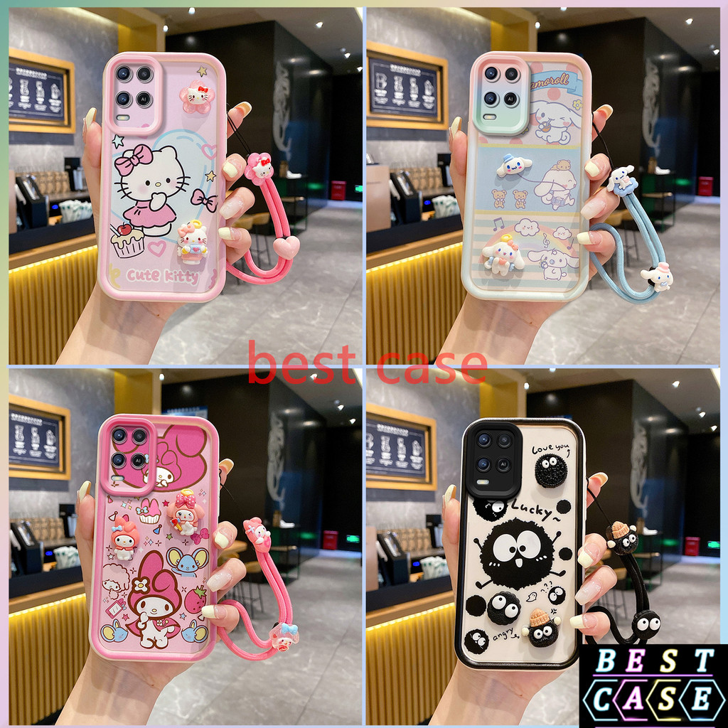 เคส OPPO A54 4G เคส Cinnamoroll และ ‌Hello Kitty ลายการ์ตูนสามมิติรูปตุ๊กตาเคสโทรศัพท์นุ่มน่ารัก XX-TYGZ