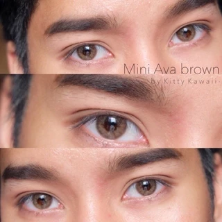 คอนแทคเลนส์[มินิ] Mini Ava Brown / Gray (Kitty Kawaii) ☁️ มี อย.ไทย
