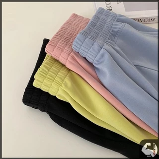 กางเกงขาสั้นลําลองสํ กางเกงขาสั้นแฟชั่น สีพาสเทลน่ารัก ผ้าวาฟเฟิลนุ่มใส่สบาย