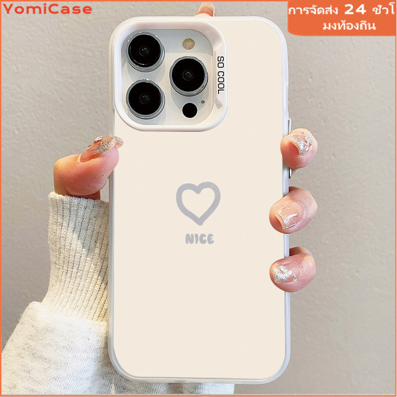 เคสแข็งหรูหรา รูปแบบหัวใจน่ารัก เคสไอโฟน11 เคสiPhone15 14 13 12 11 Pro Max 15Plus XR XS Max 8 7Plus SE เคสไอโฟน13