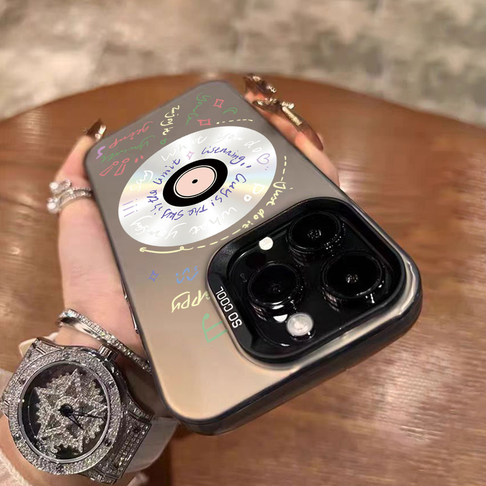 Retro CD Silver IMD สําหรับ Tecno Spark Go 1 Go 2025 30C Pova 6 Pro Pop 9 เคสโทรศัพท์สําหรับ Infinix Zero 40 ร้อน 50 4G 5G Techno Spark Go 2025 Go 1 Spark30c ฝาครอบ