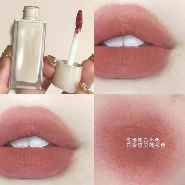 Loreal Lip Glaze ลิปสติก ลิปสติก Pure Desire Style Plain Face White Matte Matte Velvet สีนู้ด Non-st