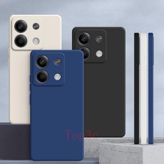 เคส Redmi Note 13 5G ,สีทึบ Redmi Note 13 เคสซิลิโคนป้องกันการตกสีธรรมดาเรียบง่าย YT