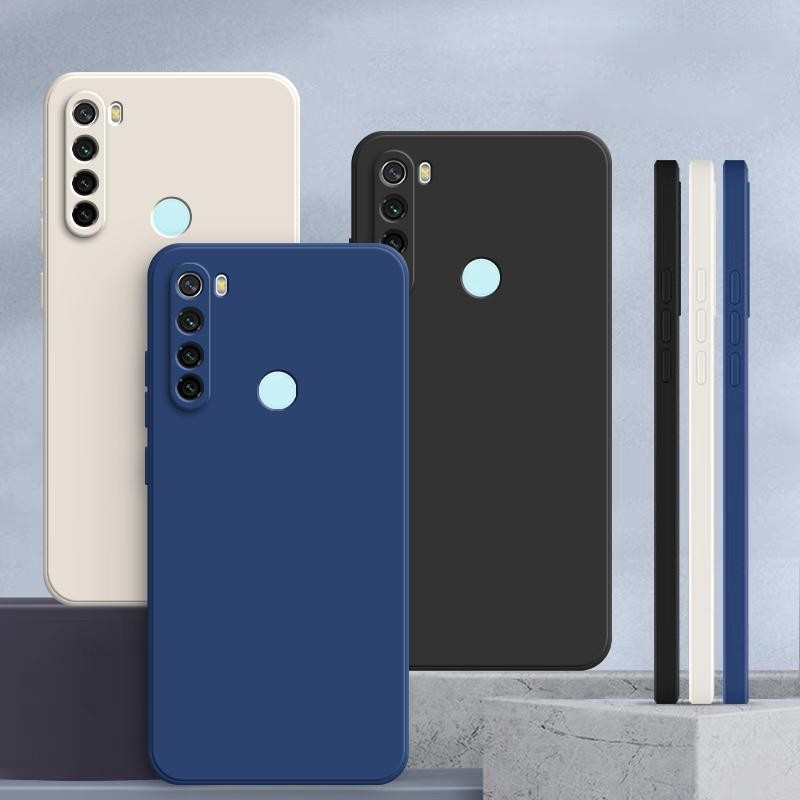 เคส Redmi Note 8 สีทึบ Redmi Note8 เคสซิลิโคนป้องกันการตกสีธรรมดาเรียบง่าย YT