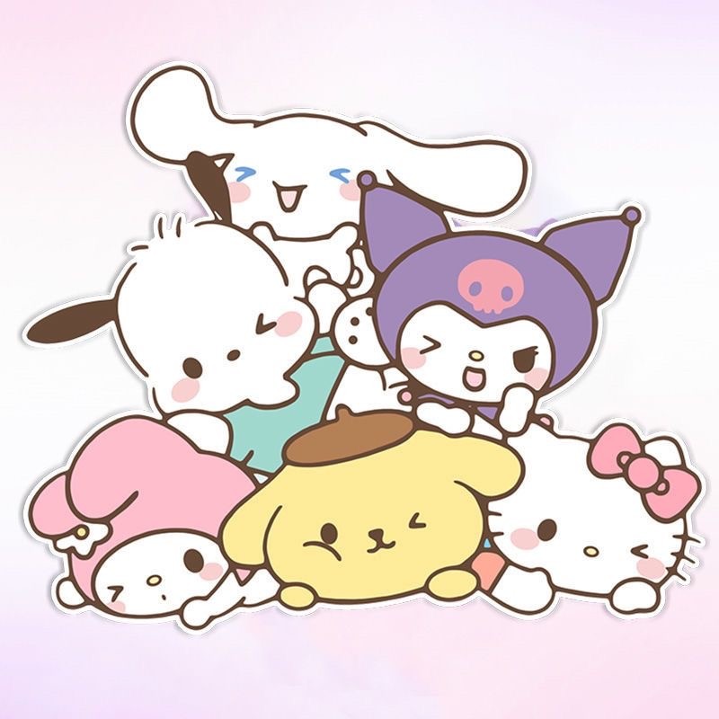 การ์ตูนน่ารักรถสติกเกอร์คุโรมิประตูรถสติกเกอร์กระจกรถยนต์ไฟฟ้าตกแต่งรอยขีดข่วนปกสติกเกอร์กันน้ําสติกเกอร์รถจักรยานยนต์ ง เอแคลส์