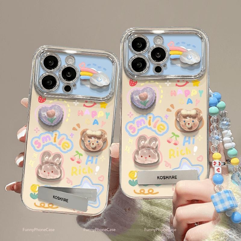 เข้ากันได้กับ ไอโฟน 11 ไอโฟน 13 14 ไอโฟน 15 Pro Max ไอโฟน 16 Pro Max เคสโทรศัพท์นุ่มน่ารัก HX6DSC023