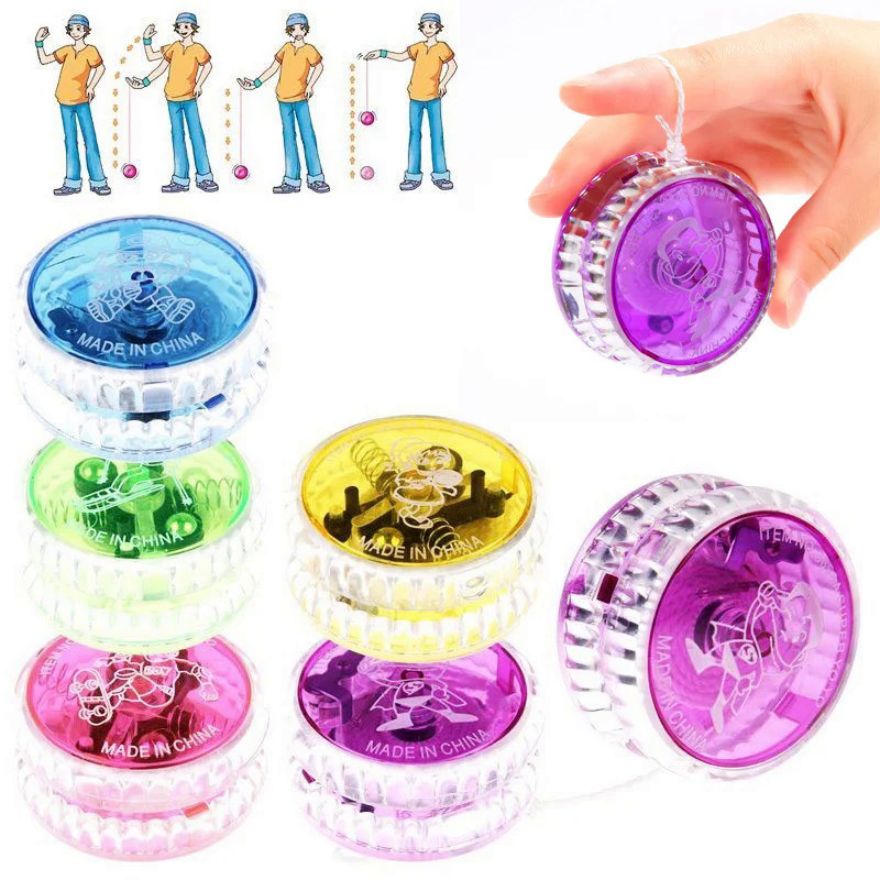 2Pcs Creative Hobby Magic YoYo LED Light Classic Toys Fun Games Yo Yo Professional Practice Juggling
