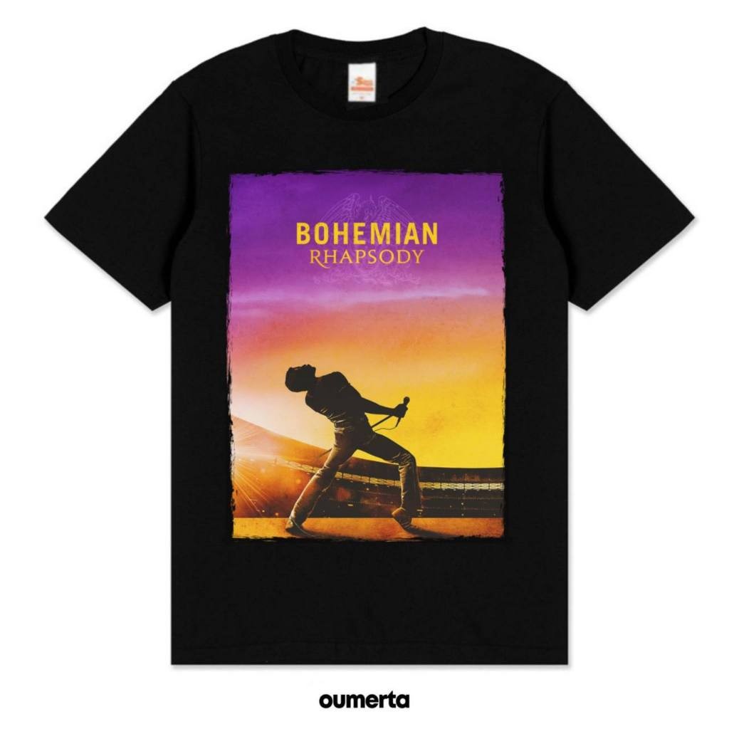 เสื้อยืด QUEEN BAND - BOHEMIAN TSHIRT RHAPSODY BAND DISTRO UNISEX