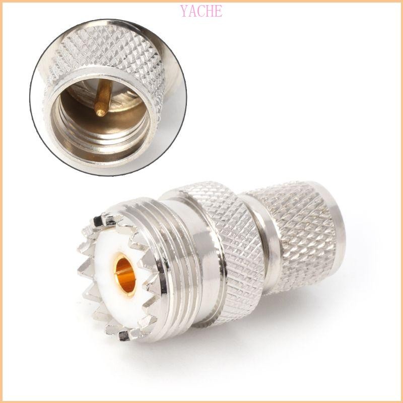 Jache Mini UHF Male To UHF Female Jack Straight RF Connector อะแดปเตอร์แปลงโคแอกเซียล