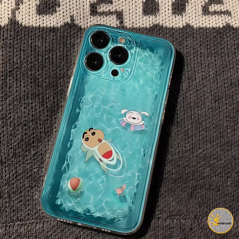 เคสนิ่มใสลายเครยอนชินจังสำหรับว่ายน้ำเข้ากันได้กับ OPPO A58 A38 A17 A15 A33 A5s A15s A7 A18 A12 A54 A16 A53 A9 A57 A78 ราคา ถูกที่สุด ดีลบีเคเค แกลเลอรีภาพที่ 3