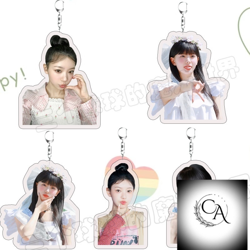 Moka MOKA illit illit อะคริลิคพวงกุญแจสองด้านของขวัญวันเกิดนักเรียน