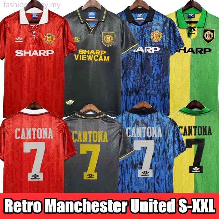 Manchester United retro 1992 93 94 95 retro S-XXL HOME AWAY third jersey Manchester United retro 1992 93 94 95 jersi ketiga S-XXL HOME AWAY retro CANTONA