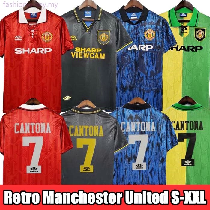 Manchester United retro 1992 93 94 95 retro S-XXL HOME AWAY third jersey Manchester United retro 199