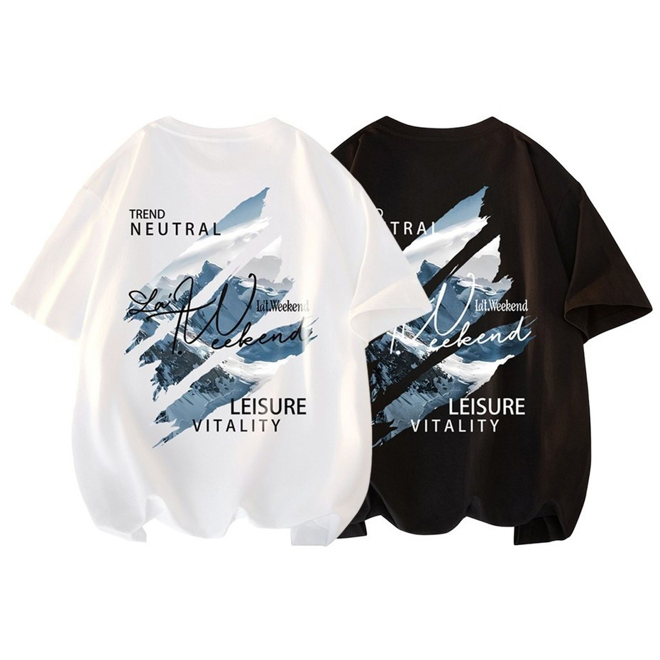 (จัดส่งตลอด 24 ชั่วโมง)Woo Right เสื้อยืดโอเวอร์ไซส์ cotton100 ไม่หด เเขนสั้นคอกลม oversize