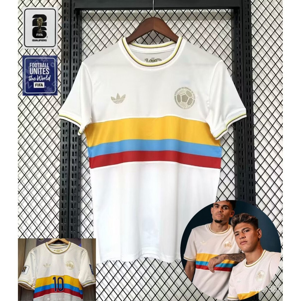2024-2025 Player Edition ทีมชาติโคลอมเบีย | 100th ครบรอบรุ่นพิเศษ | เสื้อฟุตบอลที่ปรับแต่งได้