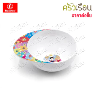 Superware ลาย Princess Rainbow [ ราคาต่อชิ้น ] จาน หรือ ชาม หรือ ช้อนส้อม หรือ แก้วน้ำ เมลามีน
