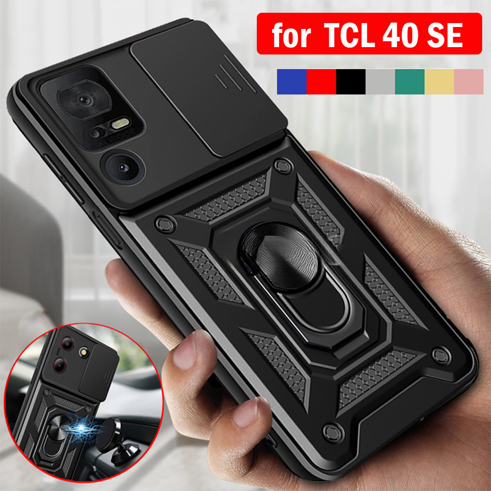 เกราะ Capa สําหรับ TCL 50 SE TCL 40 SE กรณีสไลด์กล้องเลนส์ป้องกันแหวนสําหรับ TCL 40 SE T610K T610K2 