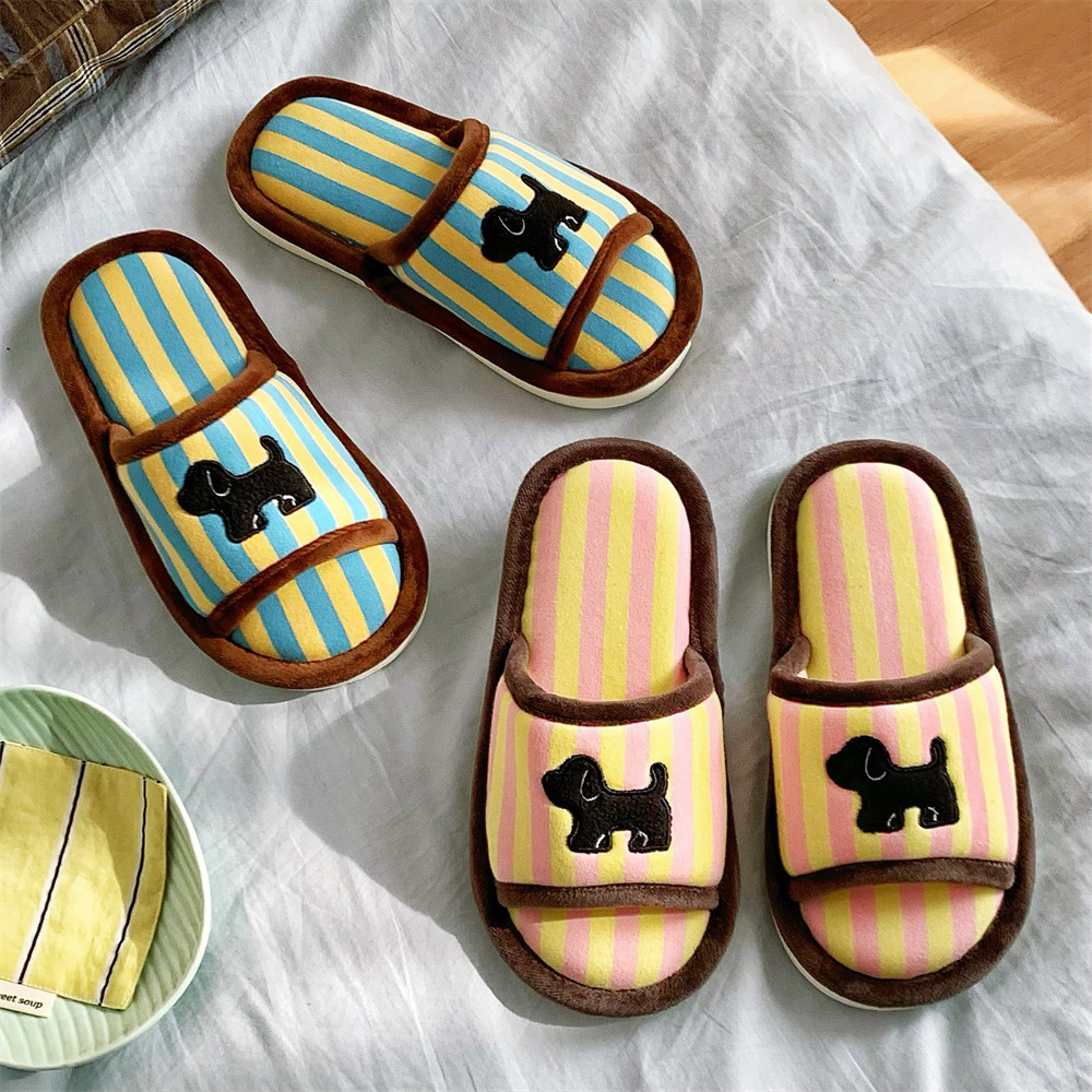 Xixitiao รองเท้าในร่ม บุคลิกภาพลายเหงื่อดูดซับผ้าฝ้ายผ้าลินินรองเท้าแตะฤดูใบไม้ผลิฤดูร้อนนักเรียนสุภาพสตรีฤดูร้อน