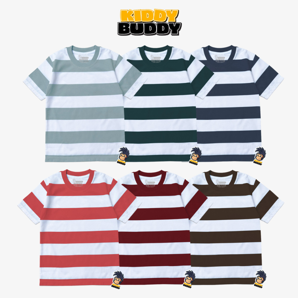 เสื้อผ้าเด็กลายทางเสื้อยืดลายทางสําหรับเด็กชายและเด็กหญิง ดิสโตรลายทาง ไม่จํากัดเพศ อินเทรนด์ xylem