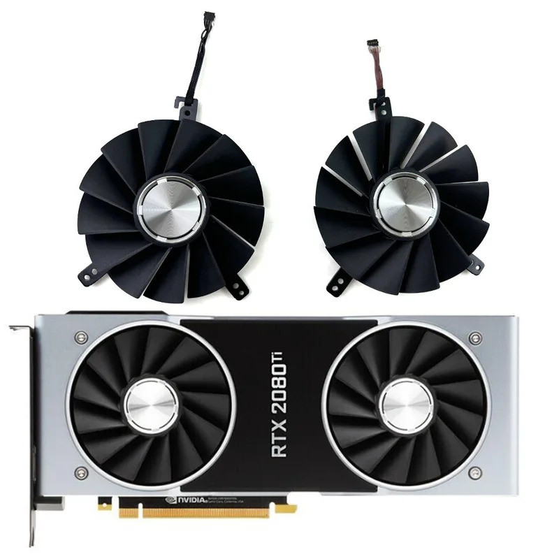 ยี่ห้อใหม่ 85 มม.RTX2080 Founders Edition GPU พัดลม,สําหรับ NVIDIA RTX 2080 2080TI 2080 SUPER Founde
